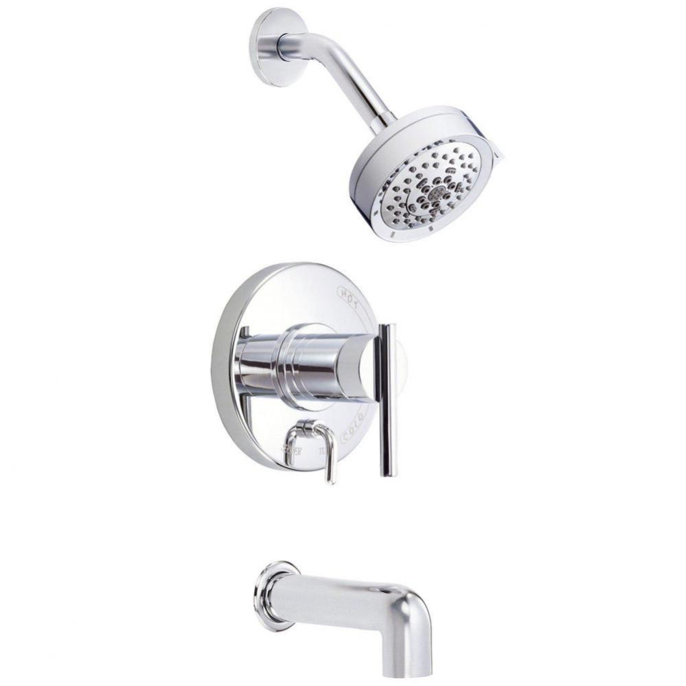 Parma 1H Tub & Shower Trim Kit w/ Diverter on Valve & 5 Function Showerhead 2.0gpm