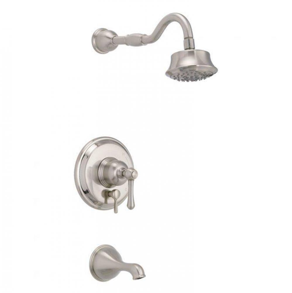 Opulence 1H Tub and Shower Trim Kit and Treysta Cartridge w/ Diverter On Valve and 5 Function