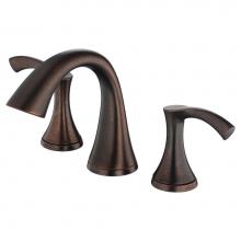 Danze D304122BR - Antioch 2H Mini-Widespread Lavatory Faucet w/ 50/50 Touch Down Drain 1.2gpm Tumbled