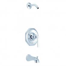 Danze D500028LSTC - Draper 1H Tub and Shower Trim Kit and Treysta Cartridge Less Showerhead