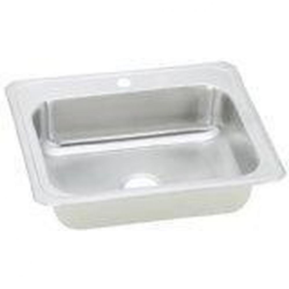 20 Gauge 25'' X 22'' X 7'' Single Bowl Kitchen Sink