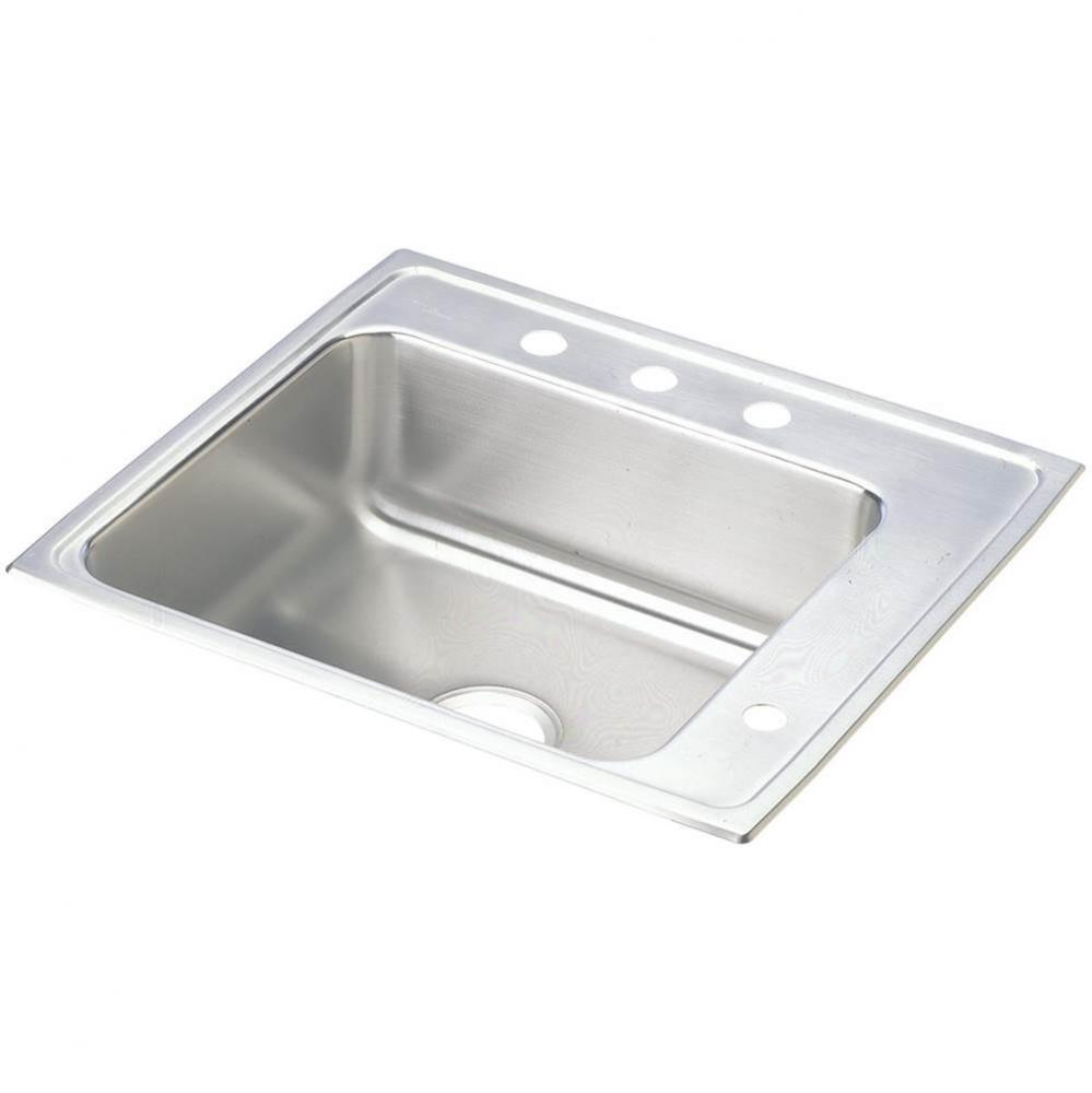 Lustertone Classic Stainless Steel 25'' x 22'' x 4'', Single Bowl Dr