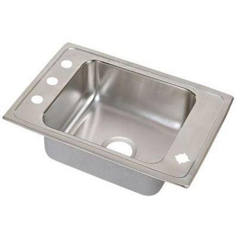 18 Gauge 31'' X 19.5'' X 5'' Single Bowl Sink