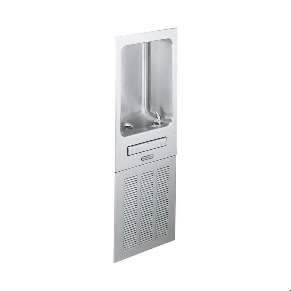 Cooler Wall Mount Fully Recessed Non-Filtered Refrigerated, Stainless