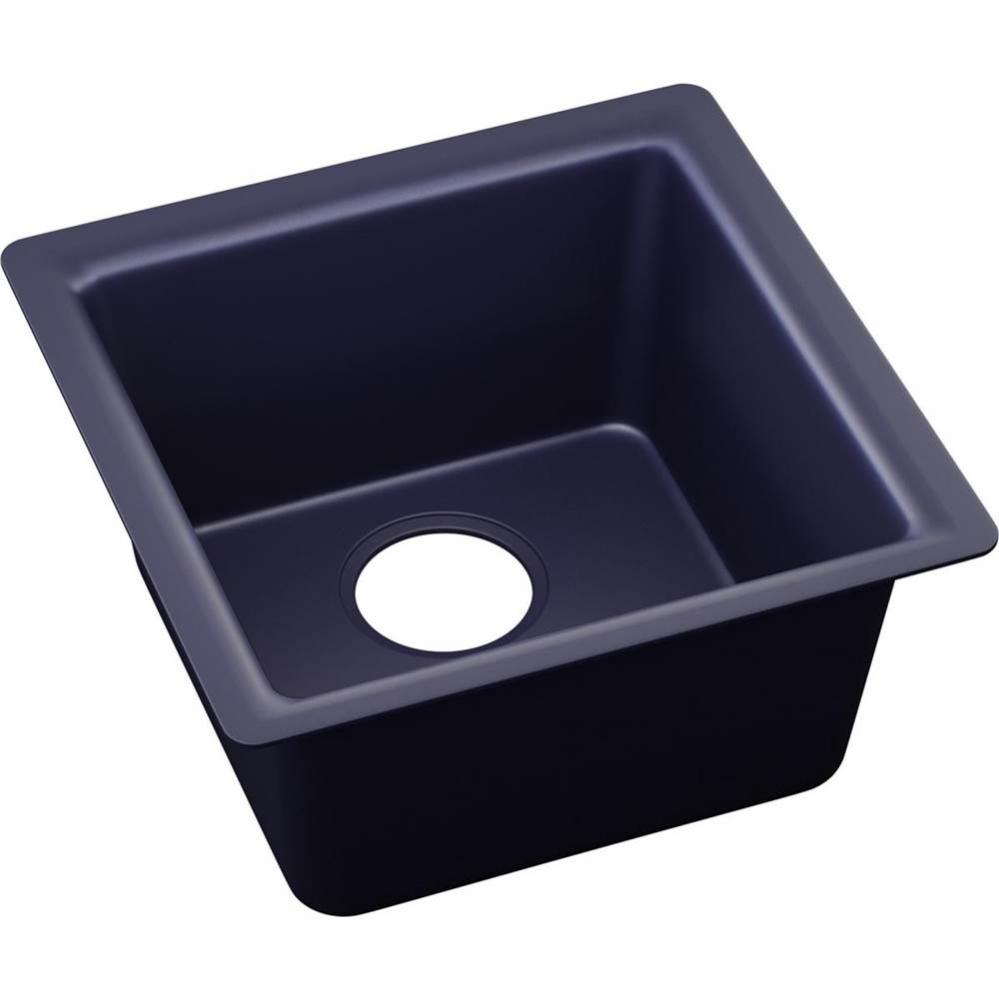 Elkay Quartz Luxe 15-3/4'' x 15-3/4'' x 7-11/16'', Single Bowl Dual