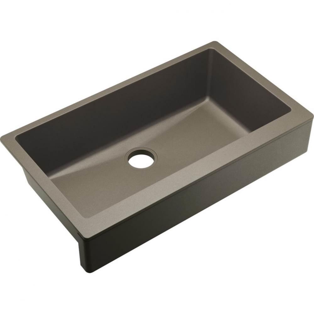 Elkay Quartz Luxe 35-7/8'' x 19'' x 9'' Single Bowl Undermount Kitch