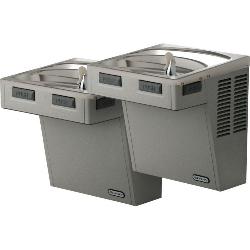 Wall Mount Bi-Level ADA Cooler, Non-Filtered Refrigerated Light Gray Granite