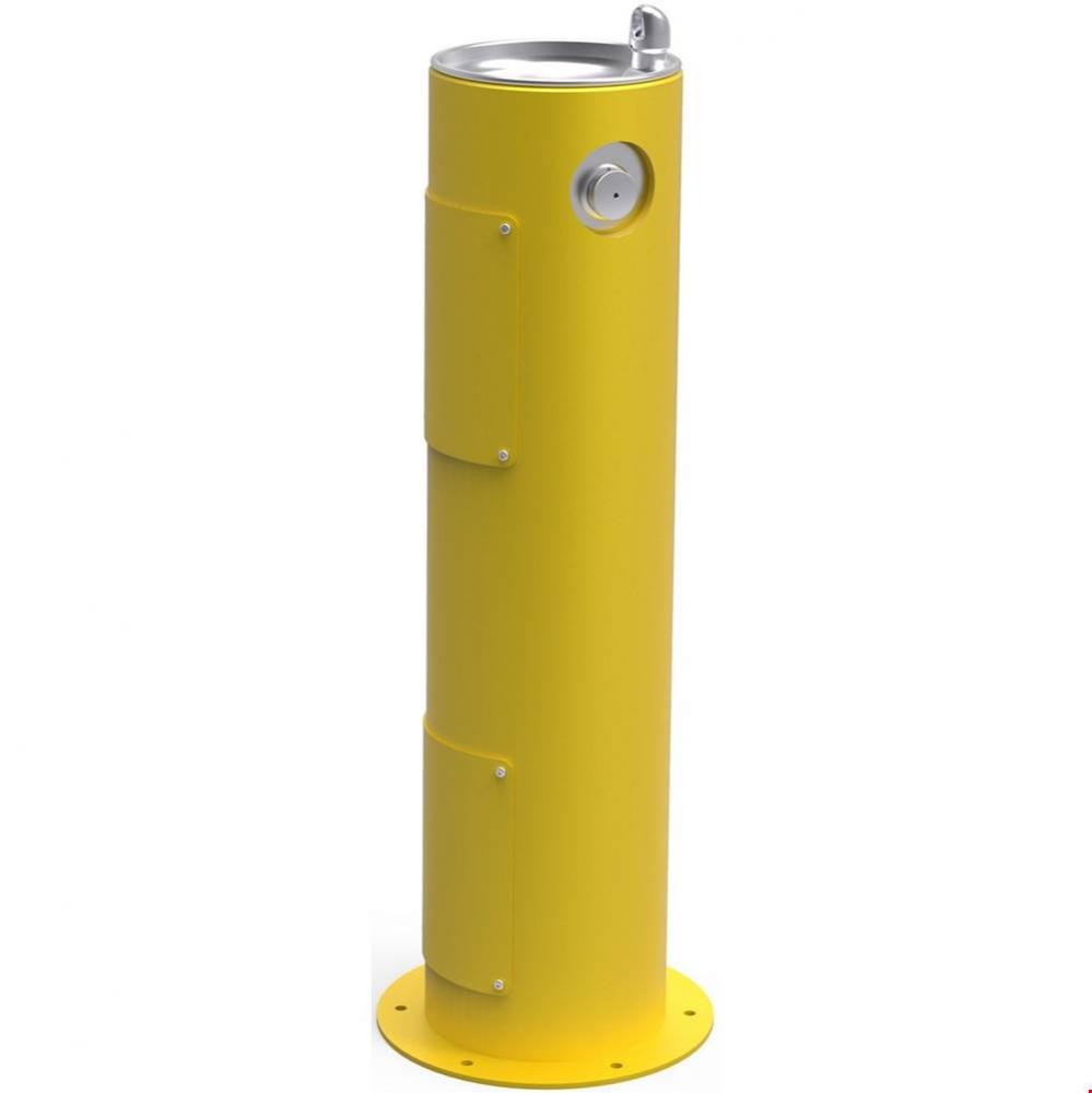 Outdoor Fountain Pedestal Non-Filtered, Non-Refrigerated Yellow