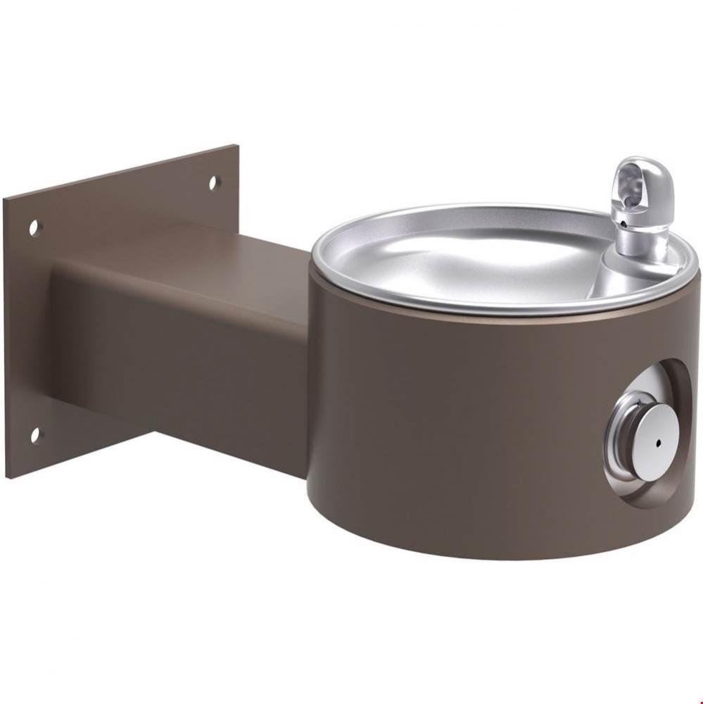 Outdoor Fountain Wall Mount, Non-Filtered Non-Refrigerated, Brown