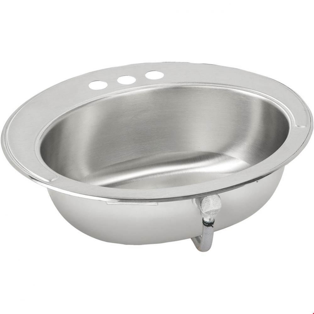 Asana Stainless Steel 19-5/8'' x 16-11/16'' x 6'', Single Bowl Drop-