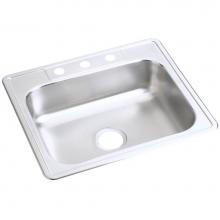 Elkay DW50125221 - Dayton Stainless Steel 25'' x 22'' x 6-9/16'', 1-Hole Single Bowl Dr