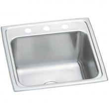 Elkay DLR1919101 - Lustertone Classic Stainless Steel 19-1/2'' x 19'' x 10-1/8'', 1-Hol