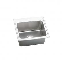 Elkay DLRQ2522125 - Lustertone Classic Stainless Steel 25'' x 22'' x 12-1/8'', Single Bo