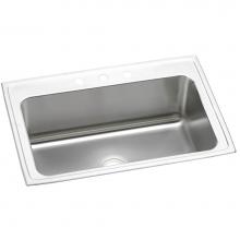 Elkay DLRS3322122 - Lustertone Classic Stainless Steel 33'' x 22'' x 11-5/8'', 2-Hole Si