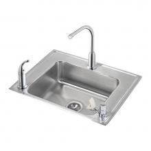 Elkay DRKAD282260LC - Lustertone Classic Stainless Steel 28'' x 22'' x 6'', Single Bowl Dr