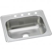 Elkay DSEW40133221 - Dayton Stainless Steel 33'' x 22'' x 8-1/16'', Equal Single Bowl Dro