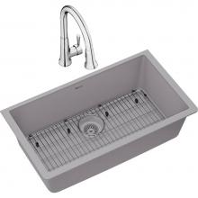 Elkay ELGRU13322GS0FC - Quartz Classic 33'' x 18-7/16'' x 9-7/16'', Single Bowl Undermount S