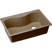 Elkay ELGS3322RMC0 - Quartz Classic 33'' x 22'' x 9-1/2'', Single Bowl Drop-in Sink, Moch