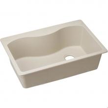 Elkay ELGS3322RPT0 - Quartz Classic 33'' x 22'' x 9-1/2'', Single Bowl Drop-in Sink, Putt