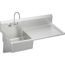 Elkay ESS4924RW4C - Stainless Steel 49-1/2'' x 24'' x 10, Wall Hung Service Sink Kit