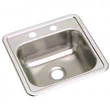 Elkay KW10115152 - Dayton Stainless Steel 15'' x 15'' x 5-3/16'', Single Bowl Drop-in B