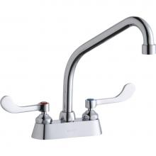 Elkay LK406HA08T4 - 4'' Centerset with Exposed Deck Faucet with 8'' High Arc Spout 4'' W