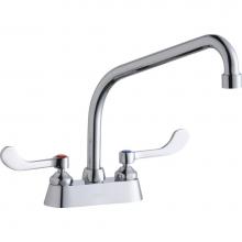 Elkay LK406HA10T4 - 4'' Centerset with Exposed Deck Faucet with 10'' High Arc Spout 4''