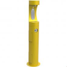Elkay LK4400BFYLW - Outdoor ezH2O Bottle Filling Station Pedestal, Non-Filtered Non-Refrigerated Yellow