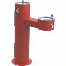 Elkay LK4420RED - Outdoor Fountain Bi-Level Pedestal Non-Filtered, Non-Refrigerated Red