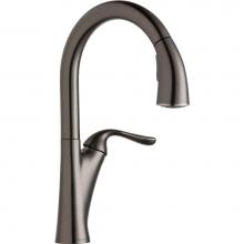 Elkay LKHA4031AS - Harmony Single Hole Kitchen Faucet with Pull-down Spray and Forward Only Lever Handle Antique Stee