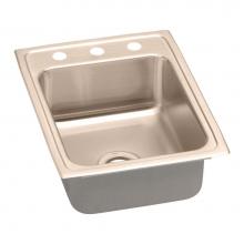 Elkay LR17220-CU - CuVerro Antimicrobial Copper 17'' x 22'' x 7-5/8'', Single Bowl Drop