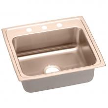 Elkay LR22190-CU - CuVerro Antimicrobial Copper 22'' x 19-1/2'' x 7-5/8'', Single Bowl