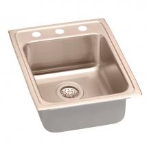 Elkay LRAD172255MR2-CU - CuVerro Antimicrobial Copper 17'' x 22'' x 5-1/2'', Single Bowl Drop