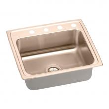 Elkay LRAD2219655-CU - CuVerro Antimicrobial Copper 22'' x 19-1/2'' x 6-1/2'', Single Bowl