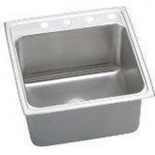 Elkay MDLR2222124 - 18 Gauge Stainless Steel 22'' x 22'' x 12.125'' Single Bowl Drop-in