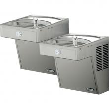 Elkay VRCTLSCFR8SC - Cooler Wall Mount Bi-Level ADA Frost Resistant, Vandal-Resistant Non-Filtered Refrigerated Stainle