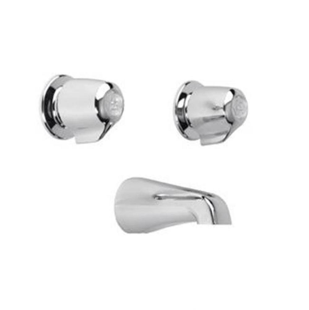 Gerber Classics 2H Tub Fitting w/ Tub Spout 8'' Centers Chrome