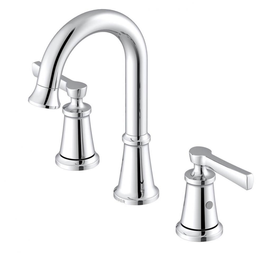 Northerly 2H Widespread Lavatory Faucet w/ 50/50 Touch Down Drain 1.2gpm Chrome