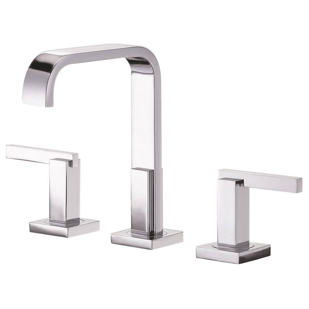 Sirius Trim Line 2H Widespread Lavatory Faucet w/ Metal Touch Down Drain 1.2gpm Chrome