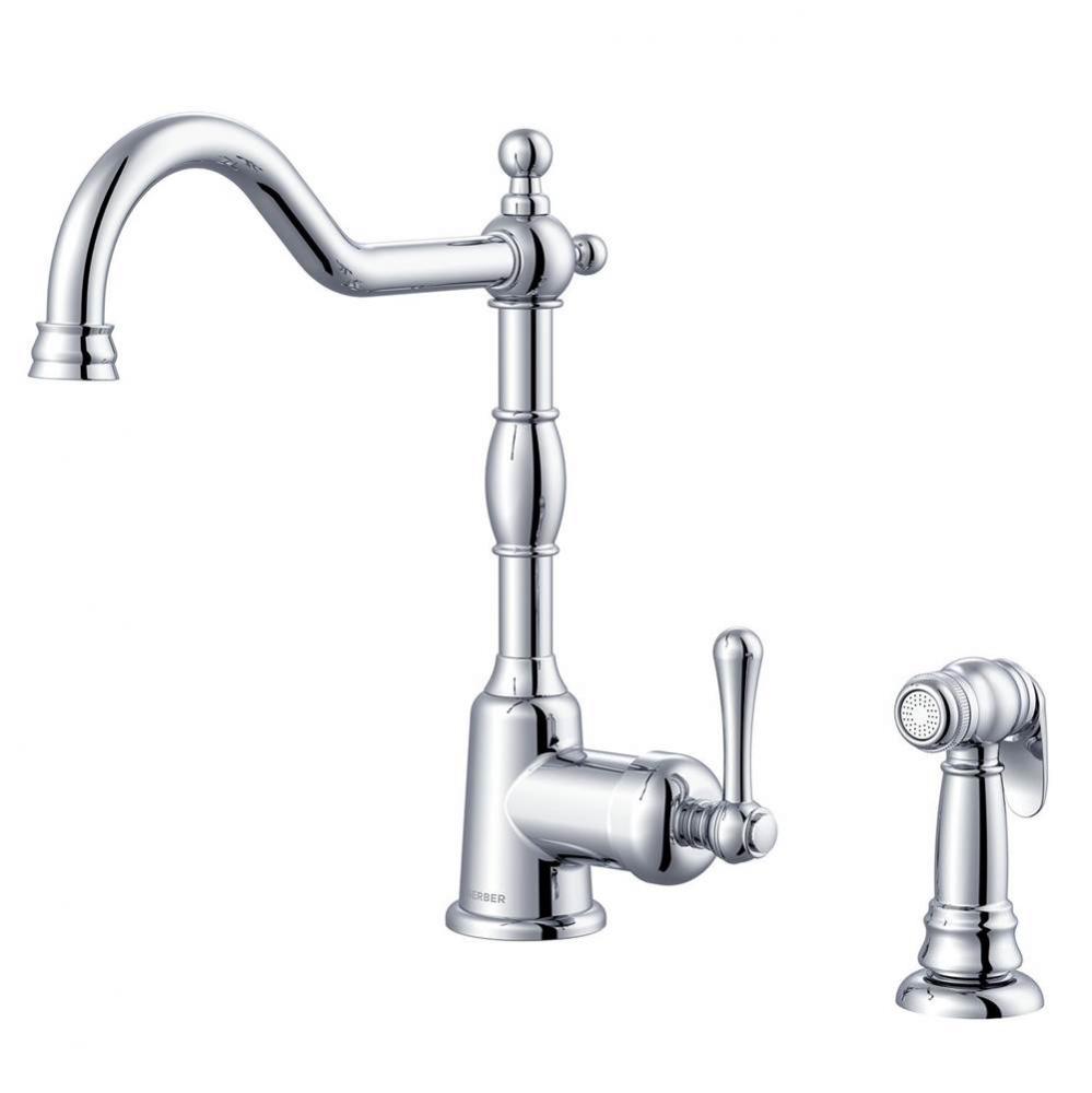 Opulence 1H Kitchen Faucet w/ Spray 1.75gpm Chrome