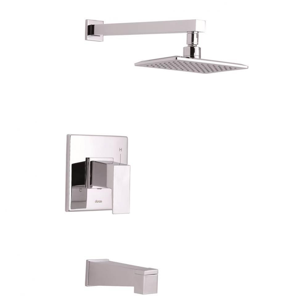 Mid-Town 1H Tub & Shower Trim Kit & Treysta Cartridge w/ Diverter on Spout 2.0gpm Chrome