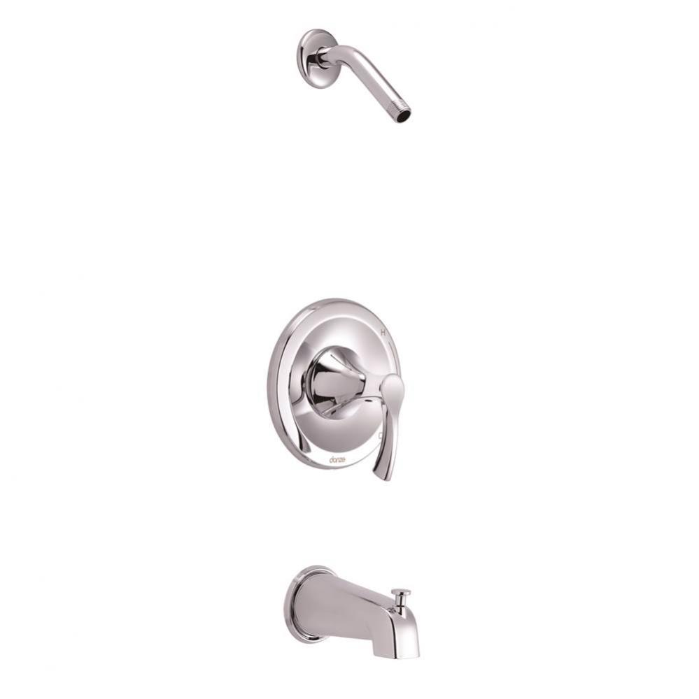 Antioch 1H Tub & Shower Trim Kit & Treysta Cartridge w/ Diverter on Spout Less Showerhead