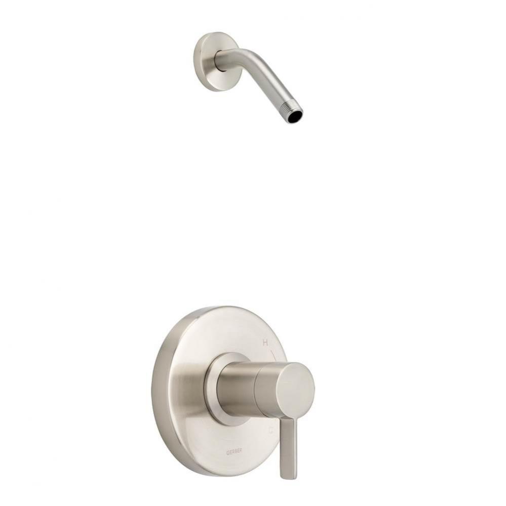 Amalfi 1H Shower Only Trim Kit & Treysta Cartridge Less Showerhead Brushed Nickel