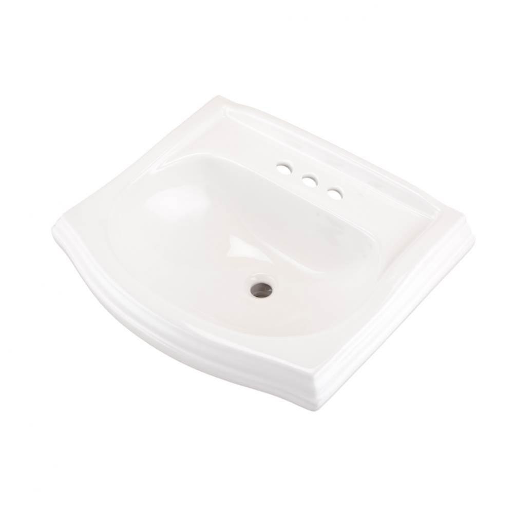 Allerton Standard Ped Top 25.5''x21'' 4''CC White