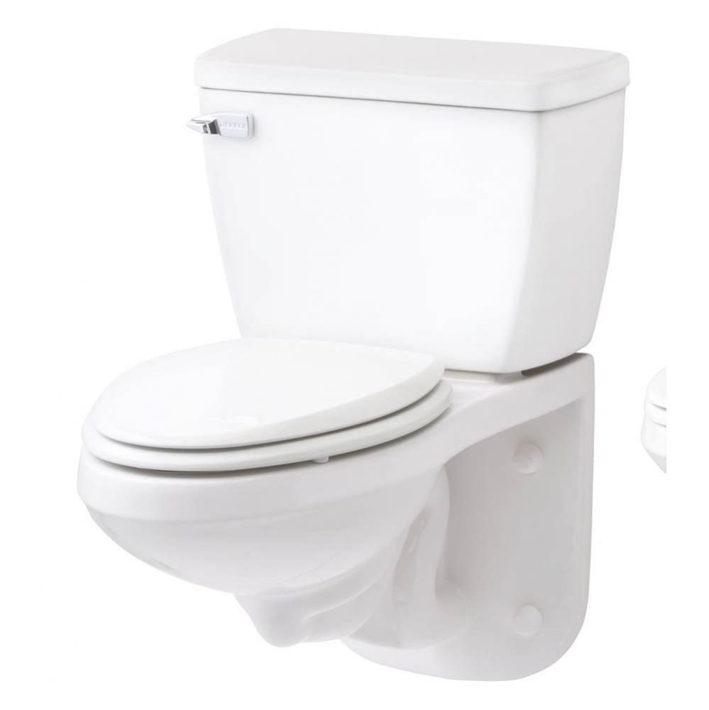 Ultra Flush 1.6gpf Wall Hung EL Combo: GHE21370 Bowl w/ G0028370 Tank White