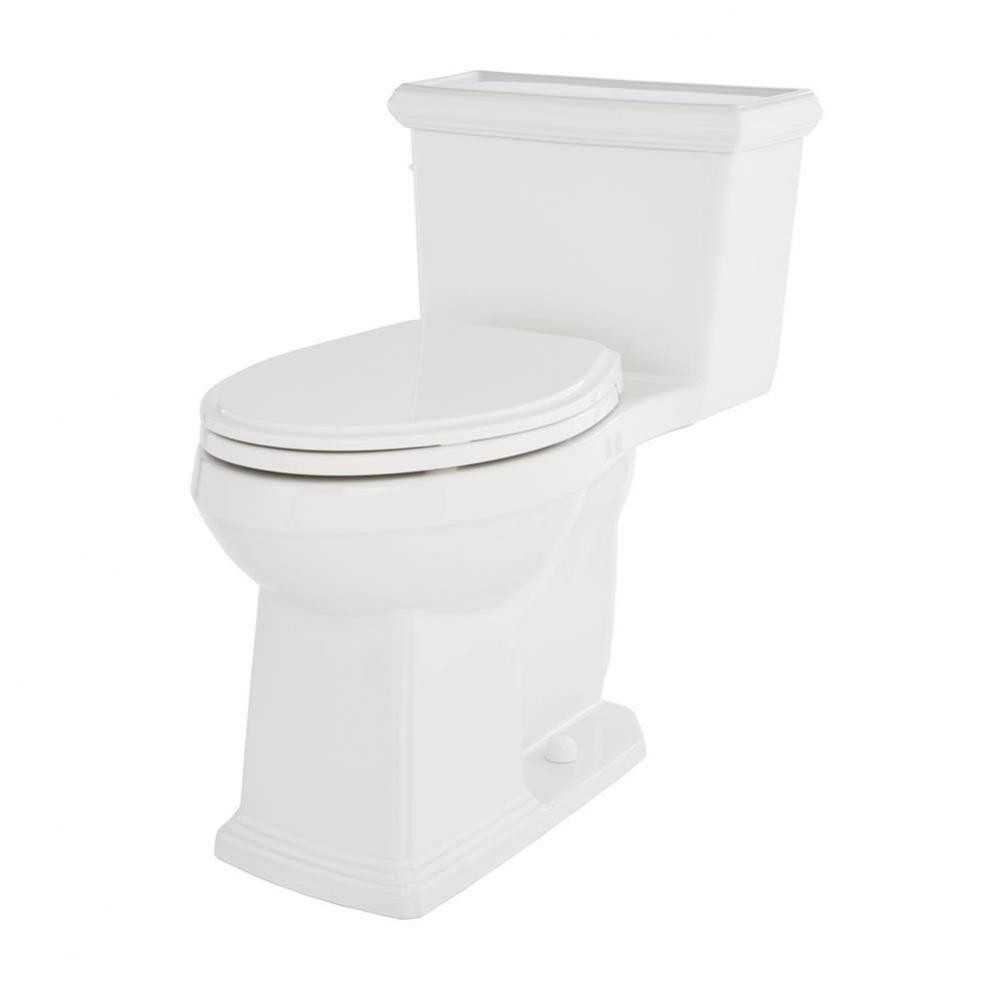 Logan Square 1.28gpf 1pc ADA Elongated Simple CT Toilet 12'' Rough-In White