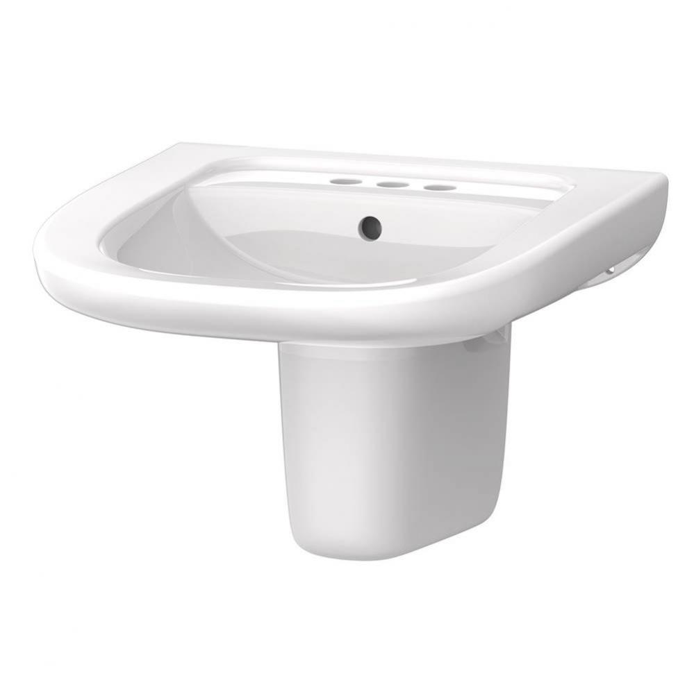 North Point Wall Hung Lav Combo: G0012474 Lav w/ G0029832 Shroud White