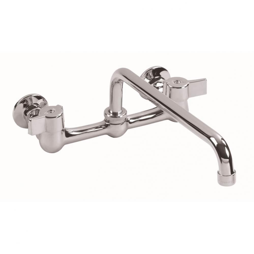 Gerber Classics 2H Wall Mount Kitchen Faucet w/ 12'' Spout 1.75gpm Chrome