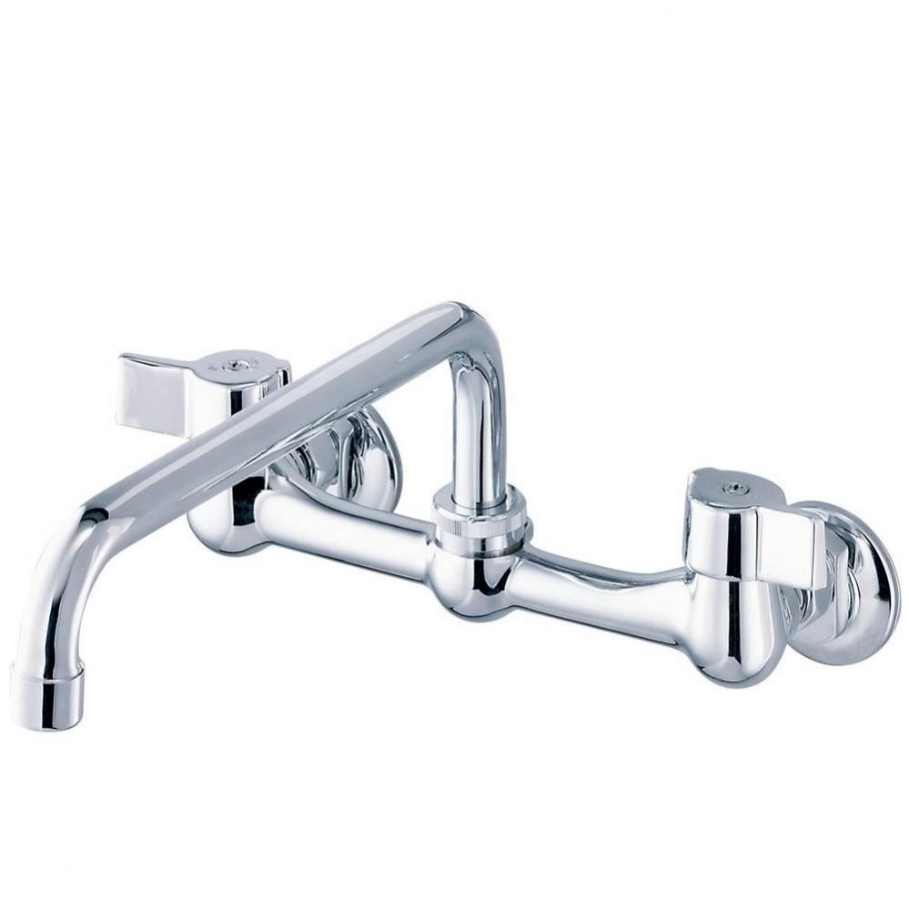 Gerber Classics 2H Wall Mount Kitchen Faucet w/ 8'' Spout 1.75gpm Chrome