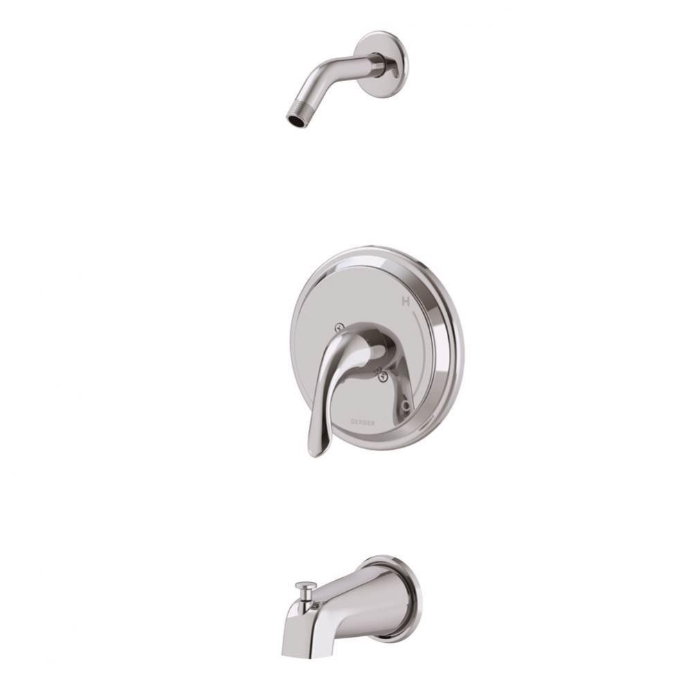 Viper 1H Tub & Shower Trim Kit & Treysta Cartridge w/Diverter on Spout Less Showerhead Bru